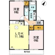 バロンコート B棟の間取り画像