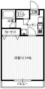 HIRAIハイツA棟の間取り画像