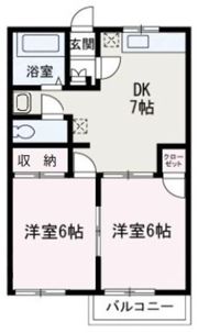 コーポ尾崎の間取り画像