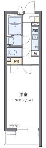 クレイノ黄金屋Ⅲの間取り画像