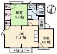 屋島フレグランス B棟の間取り画像