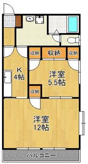 グラシアス砂津の間取り画像