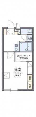 レオパレスメモワール東一宮の間取り画像