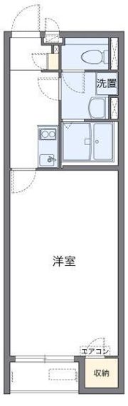 クレイノ松山インター5の間取り画像