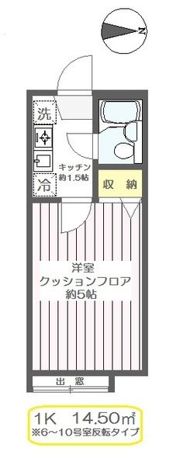 イナゲハイツⅢの間取り画像