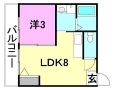 ピカデリーサーカス築山の間取り画像
