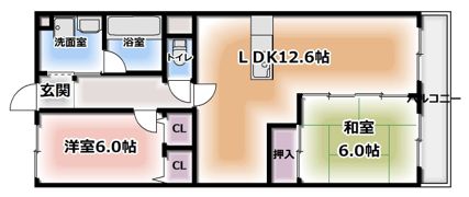 グランドハイツ小野の間取り画像