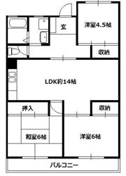 パルトゥネールみずほ台の間取り画像