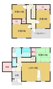 グリーンコートみかさ C棟の間取り画像