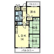 ｺｱﾏﾝｼｮﾝ室園台 C303号の間取り画像