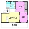 ピュアレスト田所の間取り画像