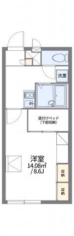 レオパレスサウスコートの間取り画像