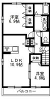 リバーⅠの間取り画像