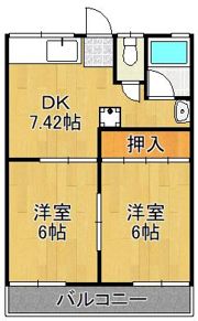 クルム横代の間取り画像