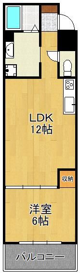 エルザビル香春口45の間取り画像