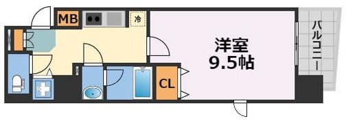 エスライズ本町東の間取り画像