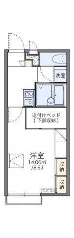 レオパレスアルモニーの間取り画像