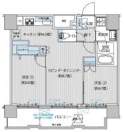 コスモグランス南品川の間取り画像