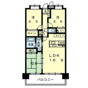 ﾊﾟｰｸﾏﾝｼｮﾝ熊高正門前 706号の間取り画像