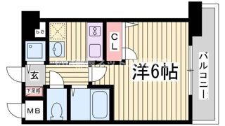 ウォームスヴィル神戸元町JPの間取り画像