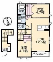 フォン・ボルタ A棟の間取り画像