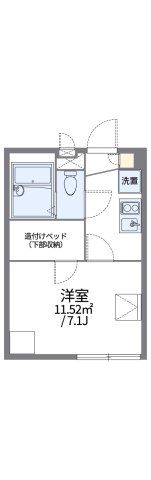 レオパレスLa Graziaの間取り画像