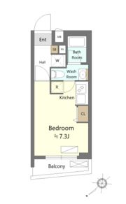 SHOKEN Residence横浜生麦Ⅲの間取り画像