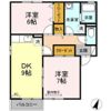 クレセント中島の間取り画像