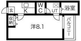 クレフラスト三吉Ⅱの間取り画像