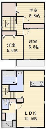 別所町戸建て Eの間取り画像