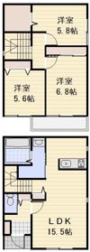 別所町戸建て Eの間取り画像