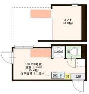 ハーモニーテラス仲宿Ⅲの間取り画像
