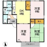 ハイカムール北久米の間取り画像