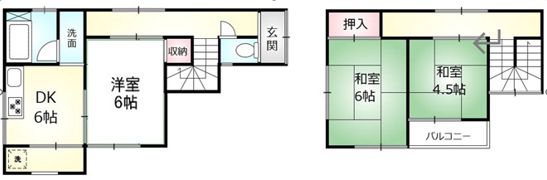 二葉戸建の間取り画像