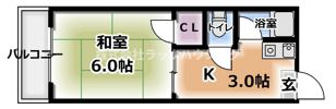 コーポタカハシA棟の間取り画像