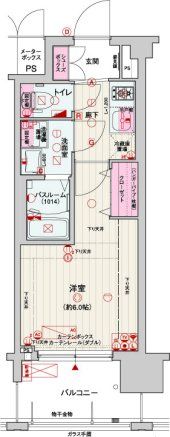 レオンコンフォート梅田北の間取り画像
