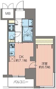 ORSUS新大阪(旧プレジオ新大阪ROUGE）の間取り画像