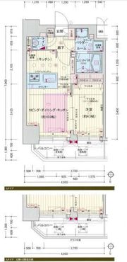 プレサンス中之島公園アティレの間取り画像
