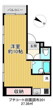 プチコート田園調布の間取り画像