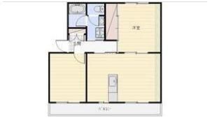 上島マンションの間取り画像