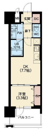 リッツ新大阪プレミアムの間取り画像