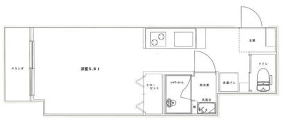 オーシャンハイツの間取り画像