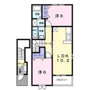クレスト－ルA・Yの間取り画像