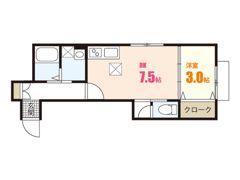 Shambre古市A棟の間取り画像