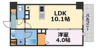 ミラージュパレス天王寺堀越町の間取り画像