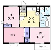 サンパティークメゾン Aの間取り画像