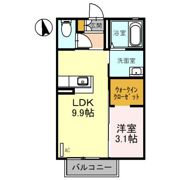 サンフール三上 Aの間取り画像