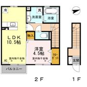 リエゾン シュシュの間取り画像