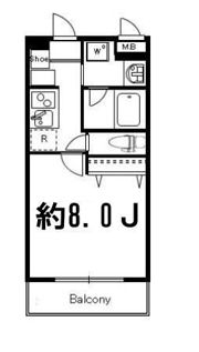ドゥーエ西大島Ⅱの間取り画像