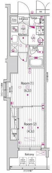 ガーラ横濱関内グランドステージの間取り画像